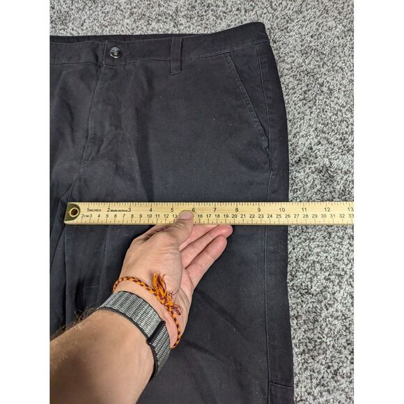 Bylt Pants‎ Mens Large Black Classic Chino Pant Stretch Golf Work Active 34x29 - Picture 9 of 12